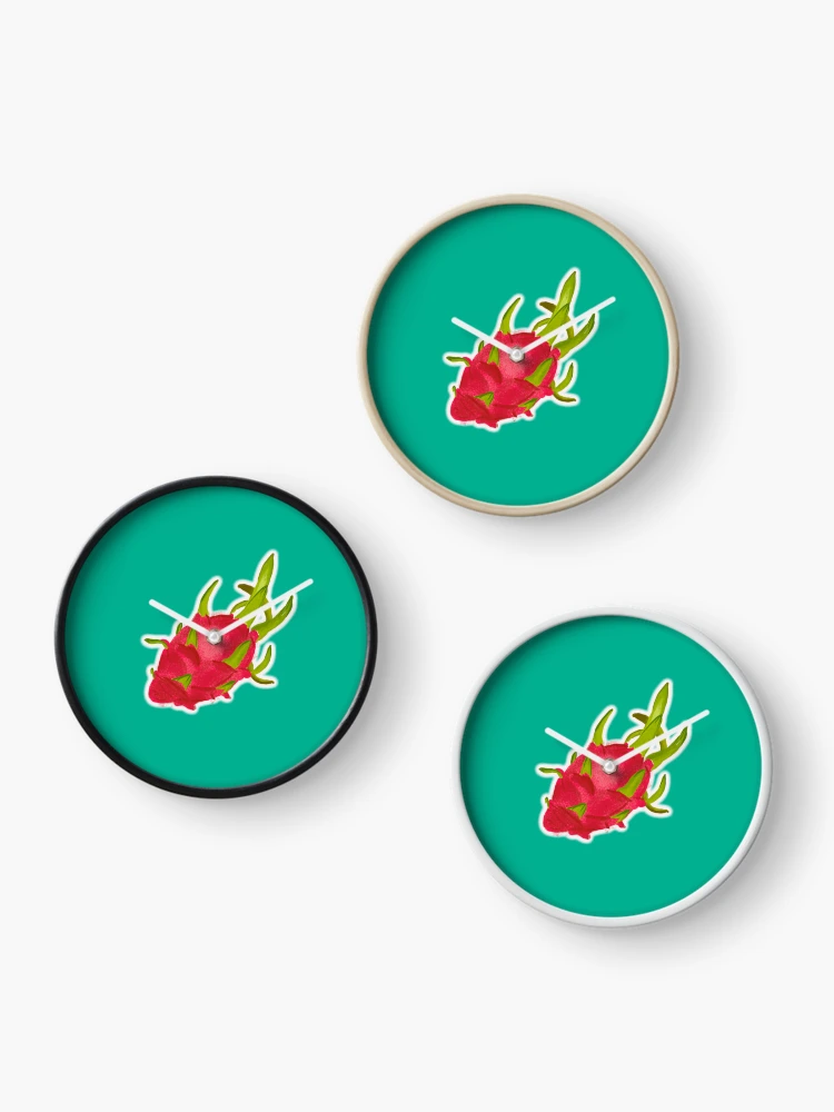 Thumbnail 3 of 4, Clock, Dragonfruit designed and sold by RoddandCone.