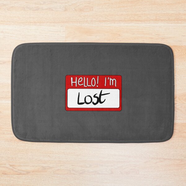 Item preview, Hello I'm Lost nametag / name card luggage sticker designed and sold by Gwebbel.