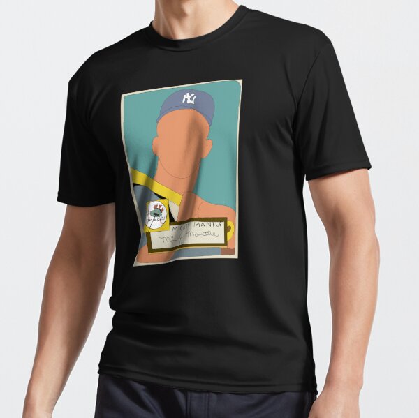 New MICKEY MANTLE Vintage ROOKIE Baseball Card T-shirt Tee 