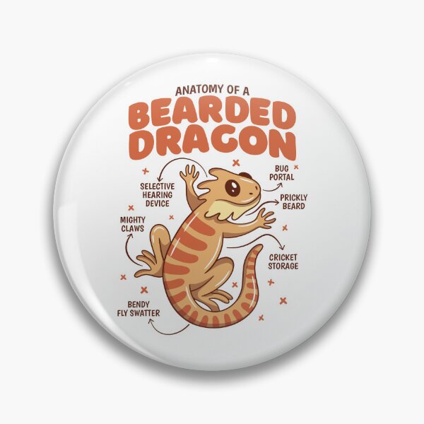 Item preview, Anatomy of a Bearded Dragon Awesome Pogona Reptile Lover designed and sold by NewArtWave.