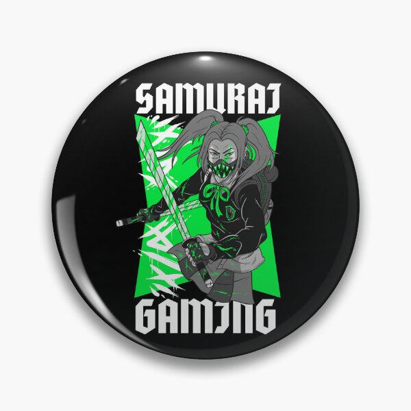 Item preview, Samurai Gaming Urban Warrior Girl Green designed and sold by SamuraiGaming.