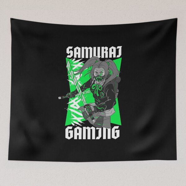 Item preview, Samurai Gaming Urban Warrior Girl Green designed and sold by SamuraiGaming.