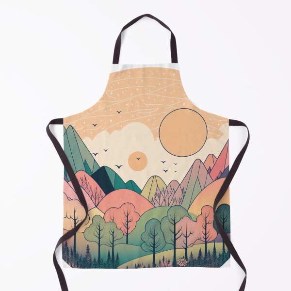 Item preview, Pastel Mountain Scene | Serenity Mountains | Earth Tone Mountains | Mountain Design | Trees Pattern | Mountain Hiking designed and sold by Synthetic-Intel.