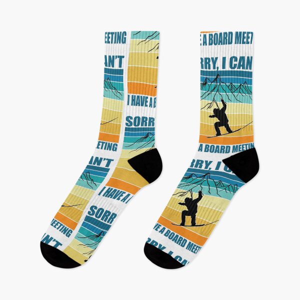 Item preview, Sorry I Cant I Have A Board Meeting Funny Snowboarding Winter Sports designed and sold by TheInkElephant.