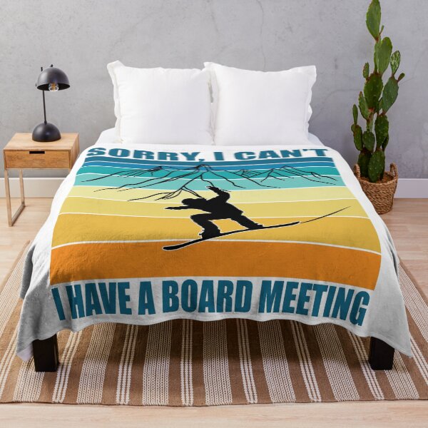 Item preview, Sorry I Cant I Have A Board Meeting Funny Snowboarding Winter Sports designed and sold by TheInkElephant.
