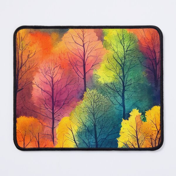Item preview,  Colorful Autumn Landscape Watercolor 4 designed and sold by Red Witch Art.