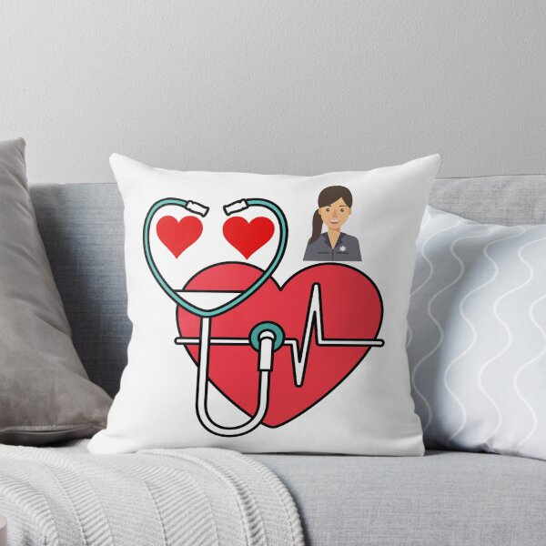 Item preview, girls women nurses valentines day hearts stethoscope designed and sold by stor11.