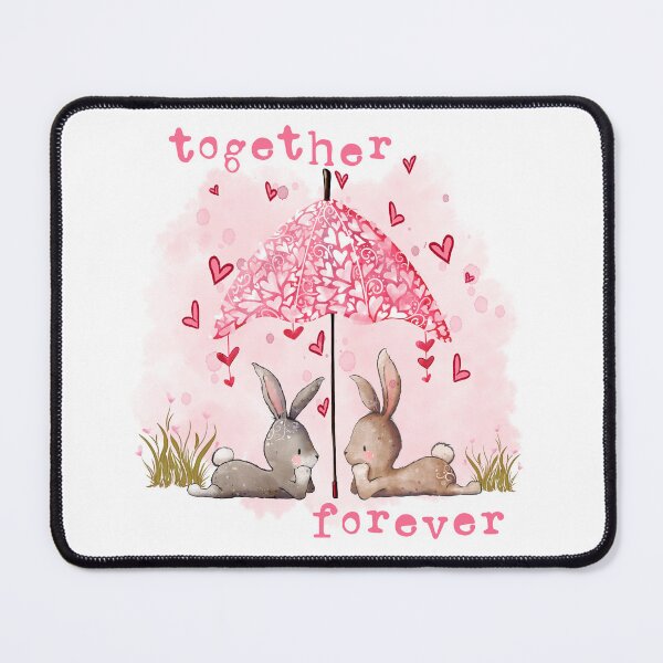 Item preview, Valentine's Day Cute Bunny Couple Together Forever 5 designed and sold by TasimaDesign.