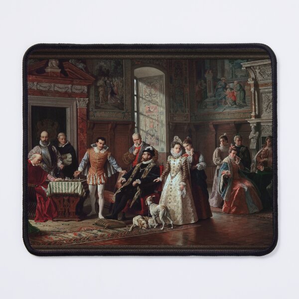 Item preview, Leonardo da Cutro and Ruy Lopez Play Chess at the Spanish Court by Luigi Mussini Remastered Xzendor7 Classical Art Old Masters Reproductions designed and sold by Xzendor7 Digital Art Creations.