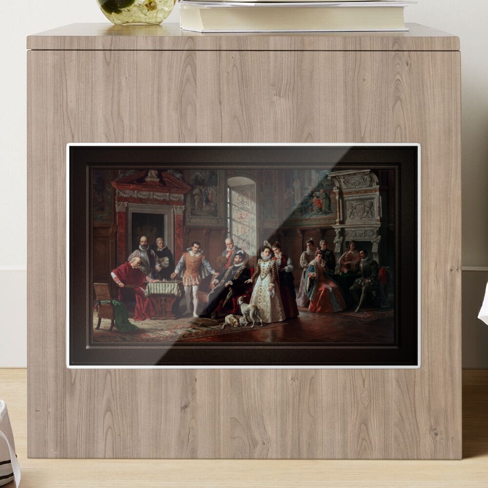 Leonardo da Cutro and Ruy Lopez Play Chess at the Spanish Court by Luigi  Mussini Remastered Xzendor7 Classical Art Old Masters Reproductions Spiral  Notebook for Sale by xzendor7