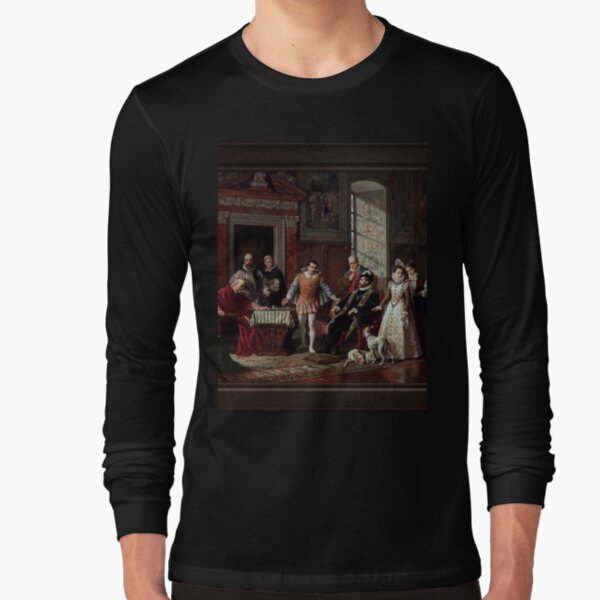 Leonardo da Cutro and Ruy Lopez Play Chess at the Spanish Court by Luigi  Mussini Remastered Xzendor7 Classical Art Old Masters Reproductions Kids  T-Shirt for Sale by xzendor7