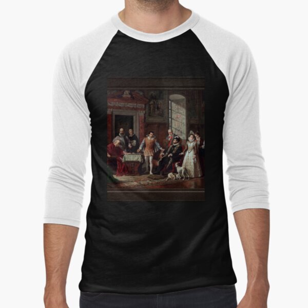 Leonardo da Cutro and Ruy Lopez Play Chess at the Spanish Court by Luigi  Mussini Remastered Xzendor7 Classical Art Old Masters Reproductions Kids  T-Shirt for Sale by xzendor7