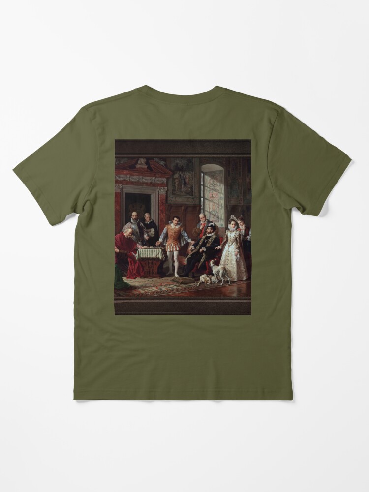 Leonardo da Cutro and Ruy Lopez Play Chess at the Spanish Court by Luigi  Mussini Remastered Xzendor7 Classical Art Old Masters Reproductions Kids  T-Shirt for Sale by xzendor7