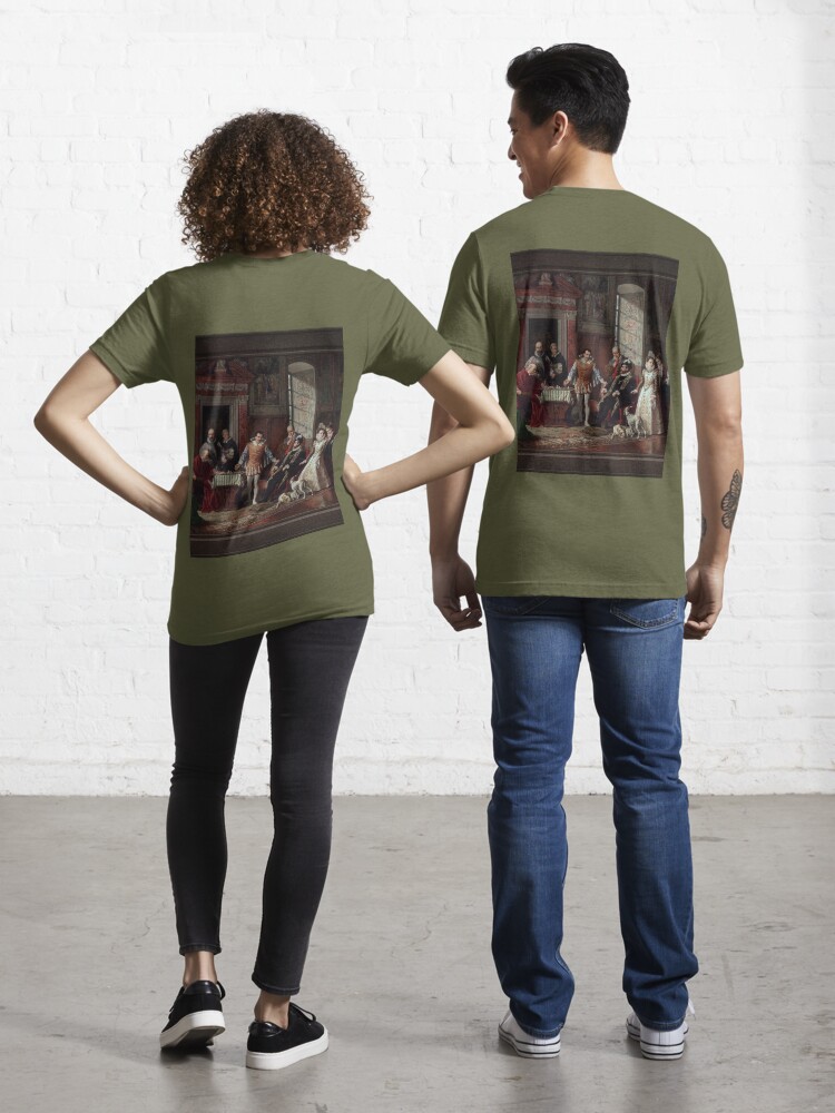 Leonardo da Cutro and Ruy Lopez Play Chess at the Spanish Court by Luigi  Mussini Remastered Xzendor7 Classical Art Old Masters Reproductions Kids  T-Shirt for Sale by xzendor7