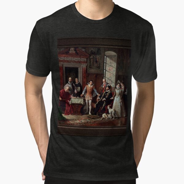 Leonardo da Cutro and Ruy Lopez Play Chess at the Spanish Court by Luigi  Mussini Remastered Xzendor7 Classical Art Old Masters Reproductions Kids  T-Shirt for Sale by xzendor7