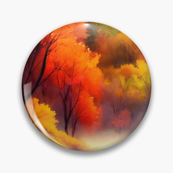 Item preview,  Colorful Autumn Landscape Watercolor 5 designed and sold by Red Witch Art.