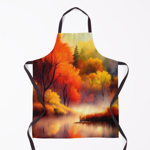Item preview, Colorful Autumn Landscape Watercolor 5 designed and sold by Red Witch Art.