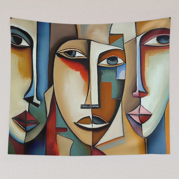 Item preview, Faces- Modern Abstract #2 designed and sold by Gypsykiss.