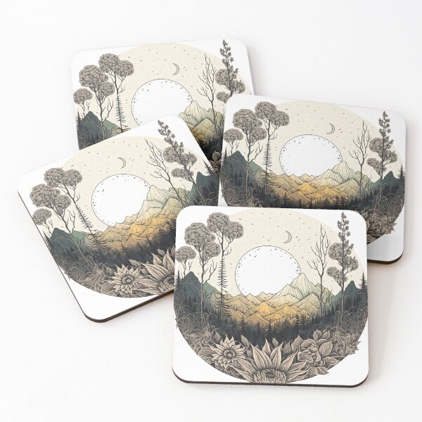 Item preview, Haunted Forest and Trees | Vintage Forest | Forest Pattern | Woods Design | Trees Pattern | Tree Woodcarving  designed and sold by Synthetic-Intel.