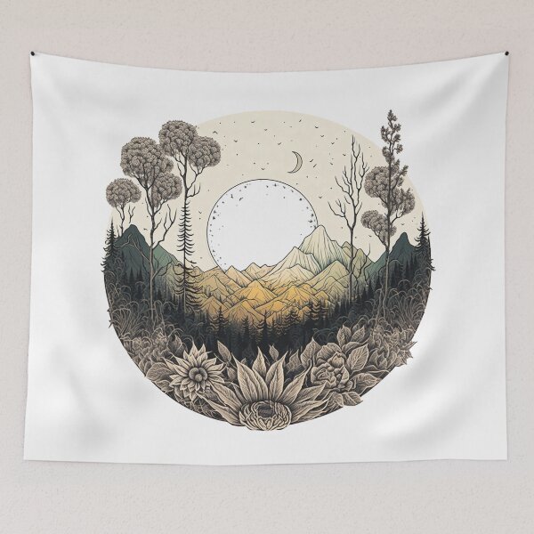 Item preview, Haunted Forest and Trees | Vintage Forest | Forest Pattern | Woods Design | Trees Pattern | Tree Woodcarving  designed and sold by Synthetic-Intel.