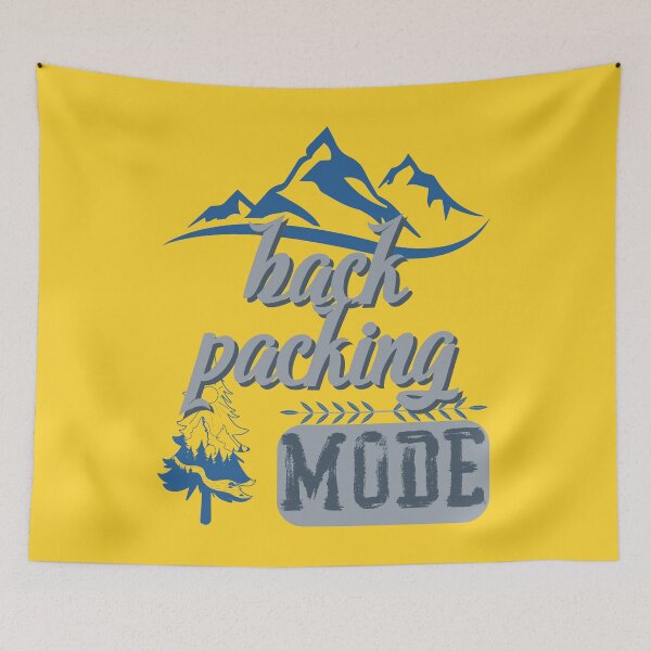 Item preview, back packing mode, forest river sun inside tree pine designed and sold by movie-popcorn.
