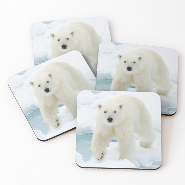 Artikelvorschau, Giant White Polar Bear Walking On Icy Lake Animal / Wildlife / Nature Photograph entworfen und verkauft von PIPAArtHomeDeco.