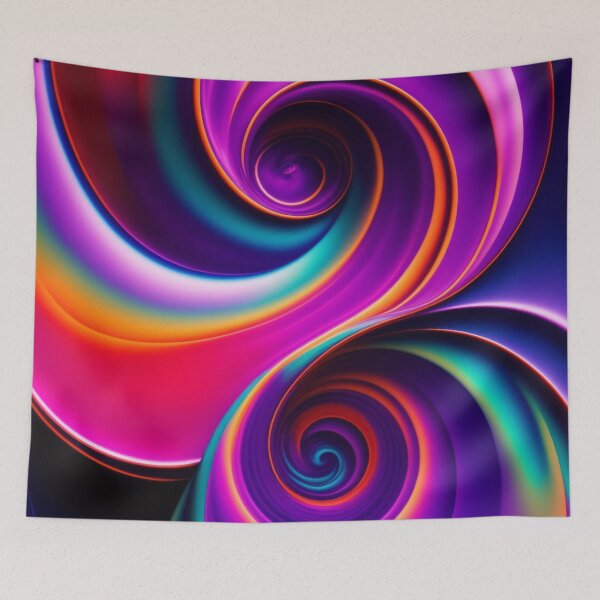 Item preview, Pouring rainbow swirls of color designed and sold by Athena Milonas.