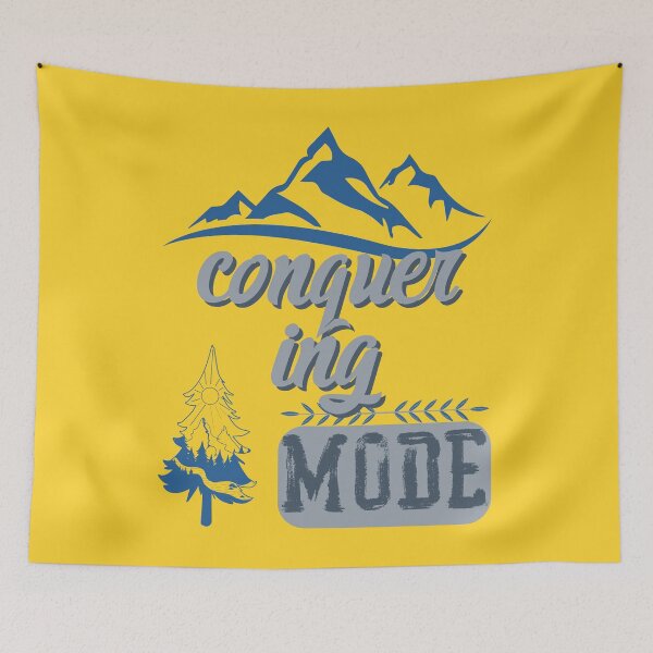 Item preview, conquer ing mode, forest river sun inside tree pine designed and sold by movie-popcorn.
