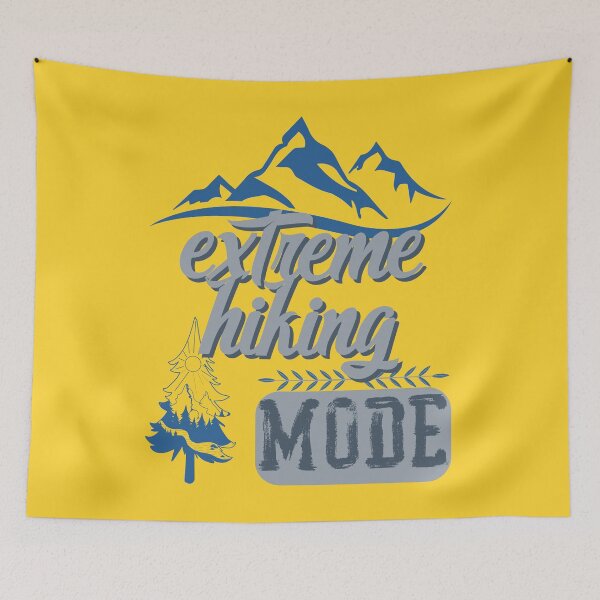 Item preview, extreme hiking mode, forest river sun inside tree pine designed and sold by movie-popcorn.