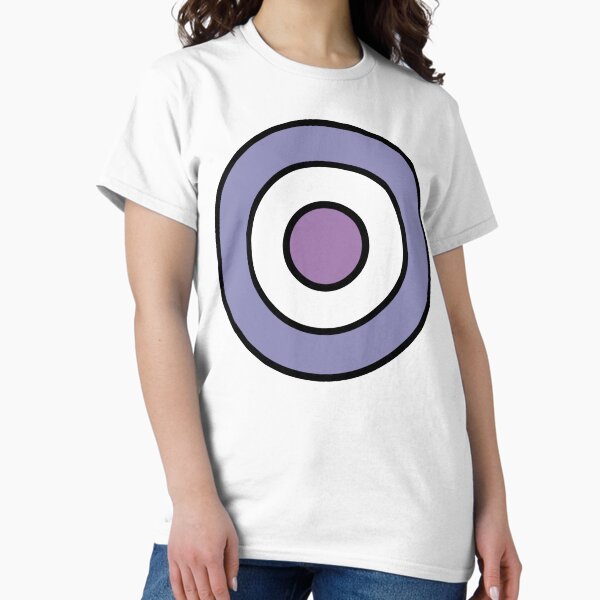 Vista previa del artículo con la obra «Bullseye púrpura», diseñado y vendido por RadiantArray.