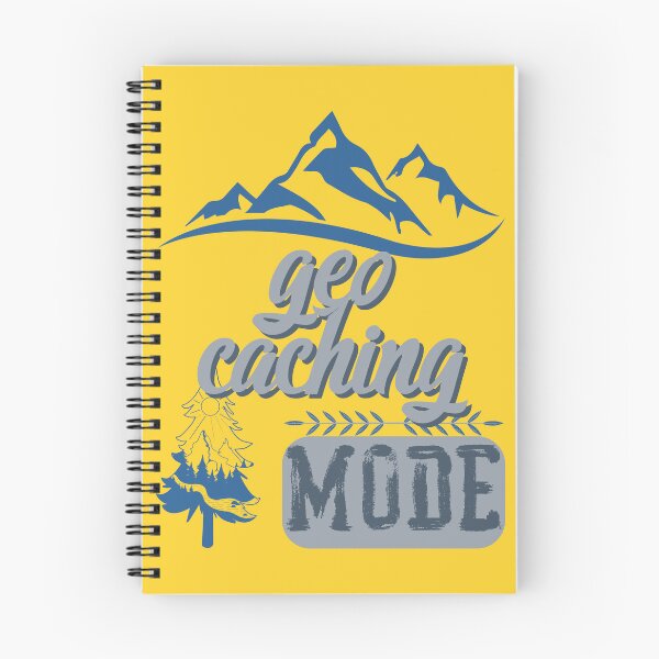 Item preview, geo caching mode, forest river sun inside tree pine designed and sold by movie-popcorn.