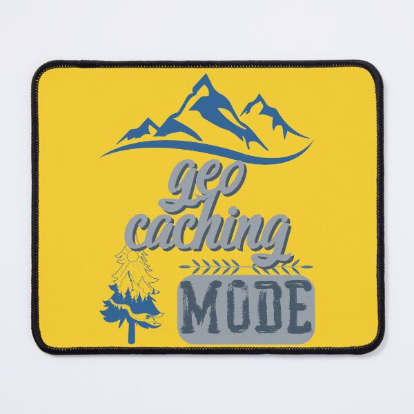 Item preview, geo caching mode, forest river sun inside tree pine designed and sold by movie-popcorn.