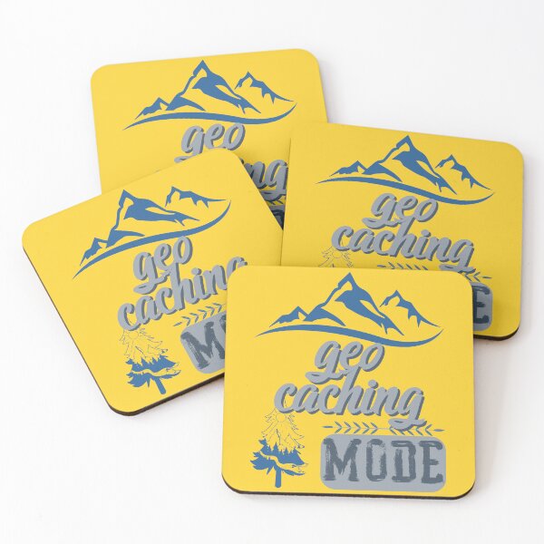 Item preview, geo caching mode, forest river sun inside tree pine designed and sold by movie-popcorn.