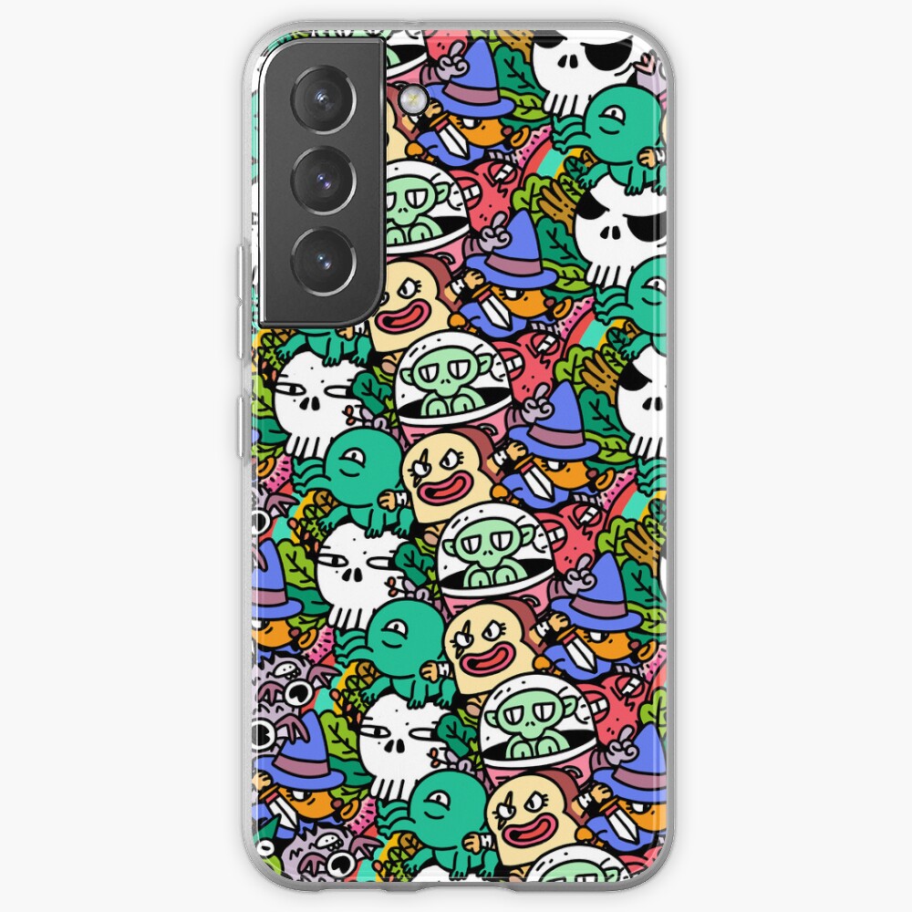 Cute Monsters Pattern Samsung Galaxy Phone Case