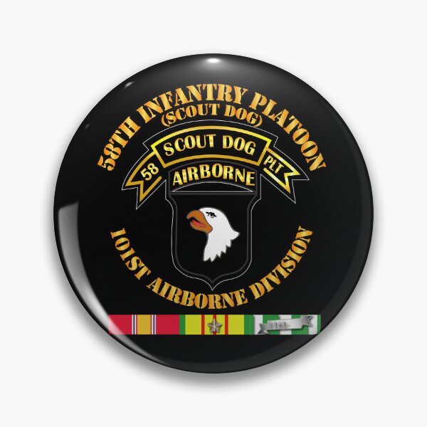 Item preview, Army - 58th Infantry Platoon - Scout Dog - w VN SVC designed and sold by Military Insignia Products.