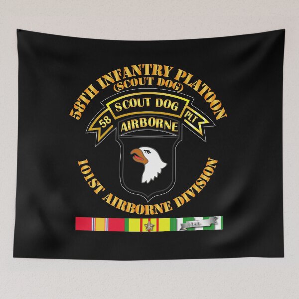 Item preview, Army - 58th Infantry Platoon - Scout Dog - w VN SVC designed and sold by Military Insignia Products.