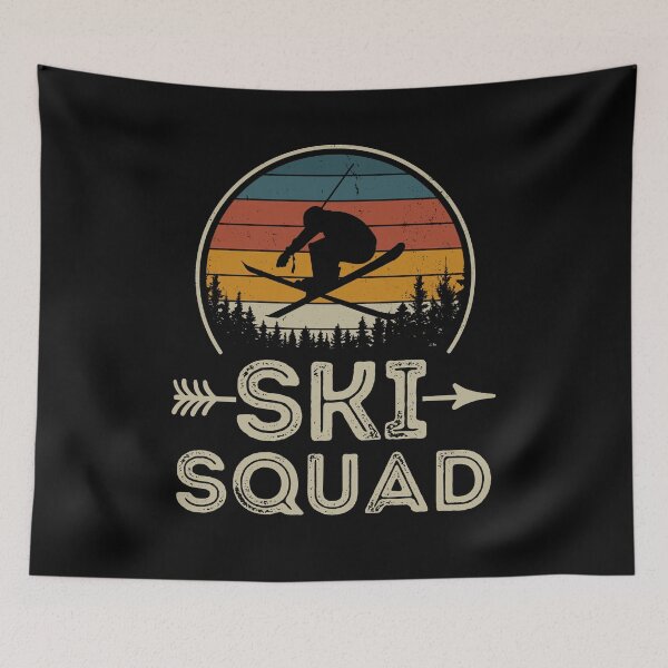 Item preview, Retro Ski Squad Skiing Skiers Family Friends Cousin Matching designed and sold by Katalice Design.