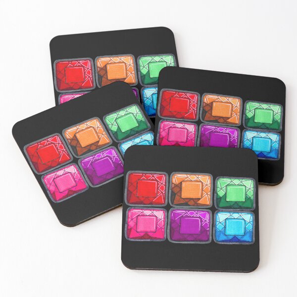 Item preview, Gemstones (Princess cut, Horizontal) designed and sold by dragonwriterart.