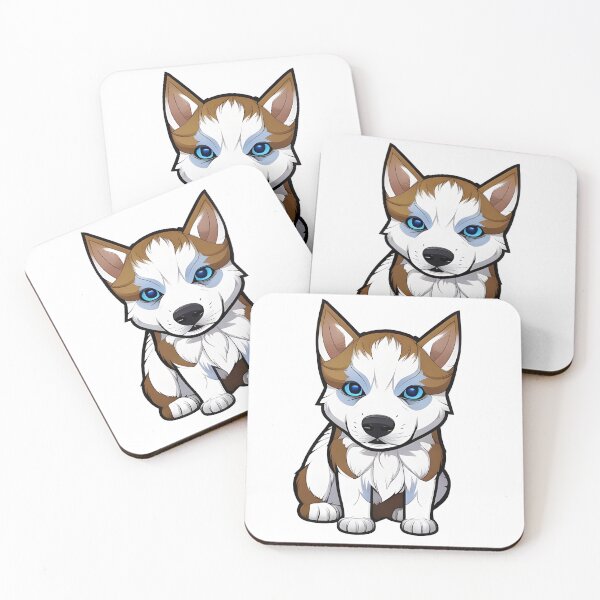 Item preview, Cute husky, cartoon drawing, Ai Generated Art  designed and sold by ACC .
