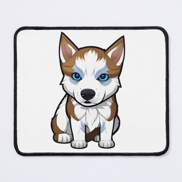 Item preview, Cute husky, cartoon drawing, Ai Generated Art designed and sold by ACC .