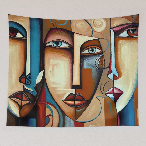 Item preview, Faces- Modern Abstract #3 designed and sold by Gypsykiss.