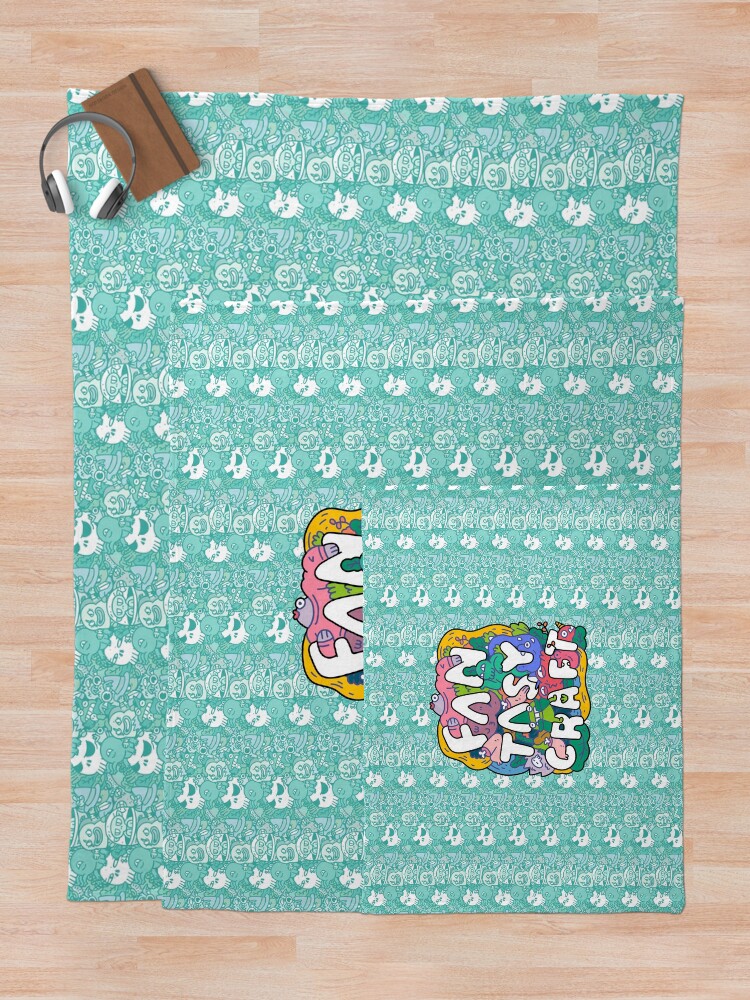 Alternate view of Cute Fantasy Craft Throw Blanket