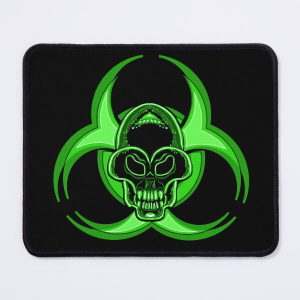 Artikelvorschau, Cyberpunk/Cybergoth Biohazard-Schädel entworfen und verkauft von shadowinkdesign.