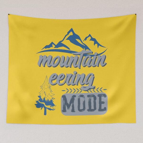 Item preview, mountain eering mode, forest river sun inside tree pine designed and sold by movie-popcorn.