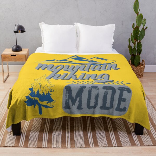 Item preview, mountain hiking mode, forest river sun inside tree pine designed and sold by movie-popcorn.