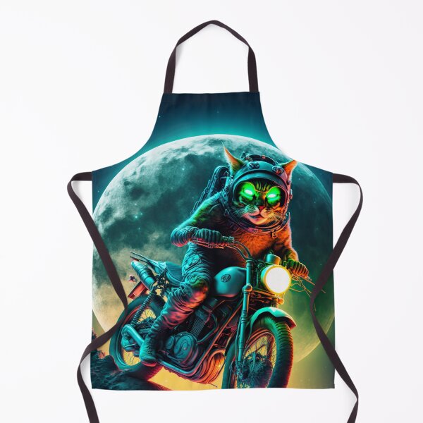 Item preview, Cyber Cat Riding Dirt Bike designed and sold by KoolArtDistrict.
