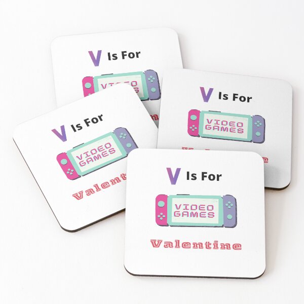 Item preview, V is For Video Games Valentine - funny T-Shirts Quotes designed and sold by Designspot2020.