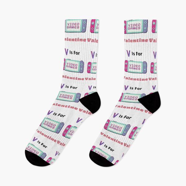 Item preview, V is For Video Games Valentine - funny T-Shirts Quotes designed and sold by Designspot2020.