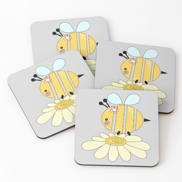 Item preview, Cute Simple Bee on Flower #1 designed and sold by Desings-by-Tina.