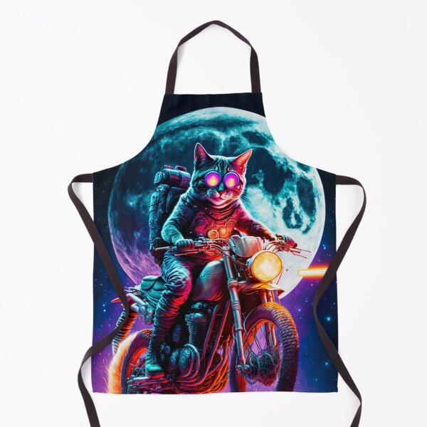 Item preview, Cyber Cat Riding Dirt Bike designed and sold by KoolArtDistrict.